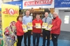 The Value Centre (Kieran Barron Manager and Wesley Harris Assistant Manager) pictured with North West 10k Chairperson Neil Martin; Vice-Chairperson Nancy McNamee and Race Director Brendan McDaid